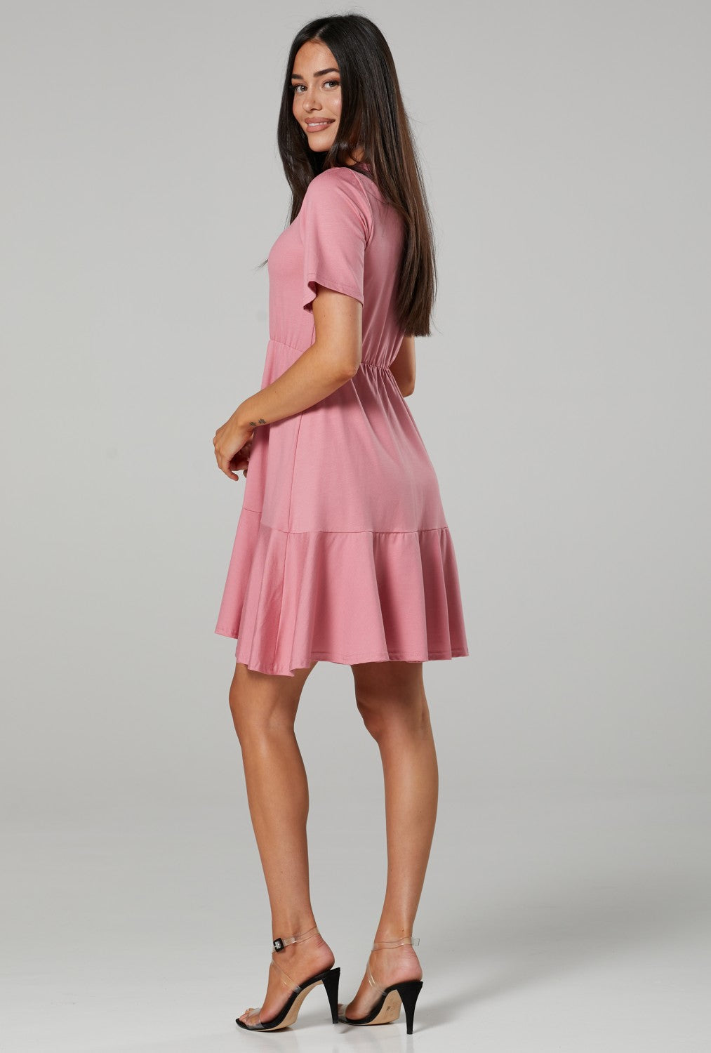 Maternity Smock Jersey Mini Dress