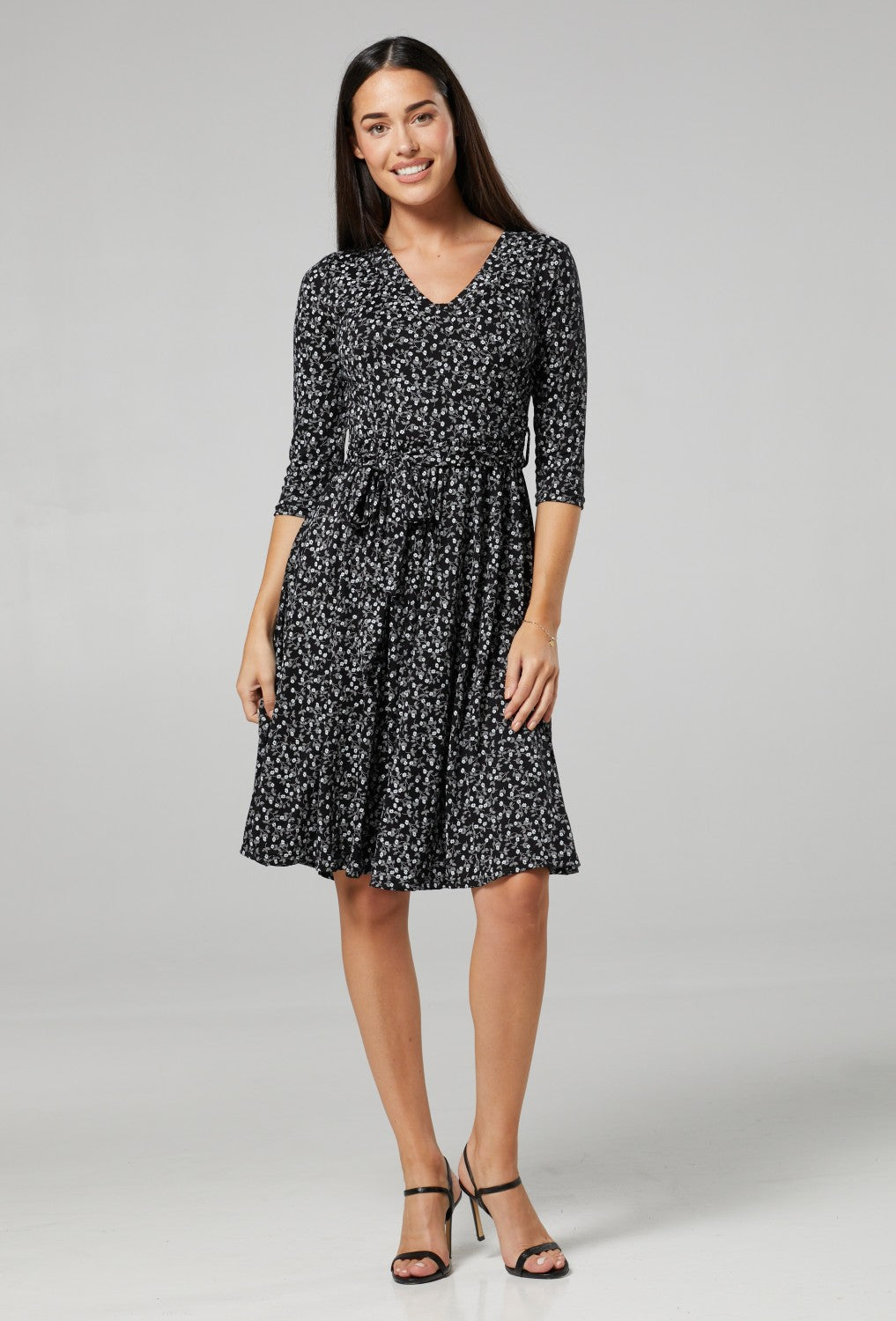 Maternity & Nursing Printed Wrap Dress