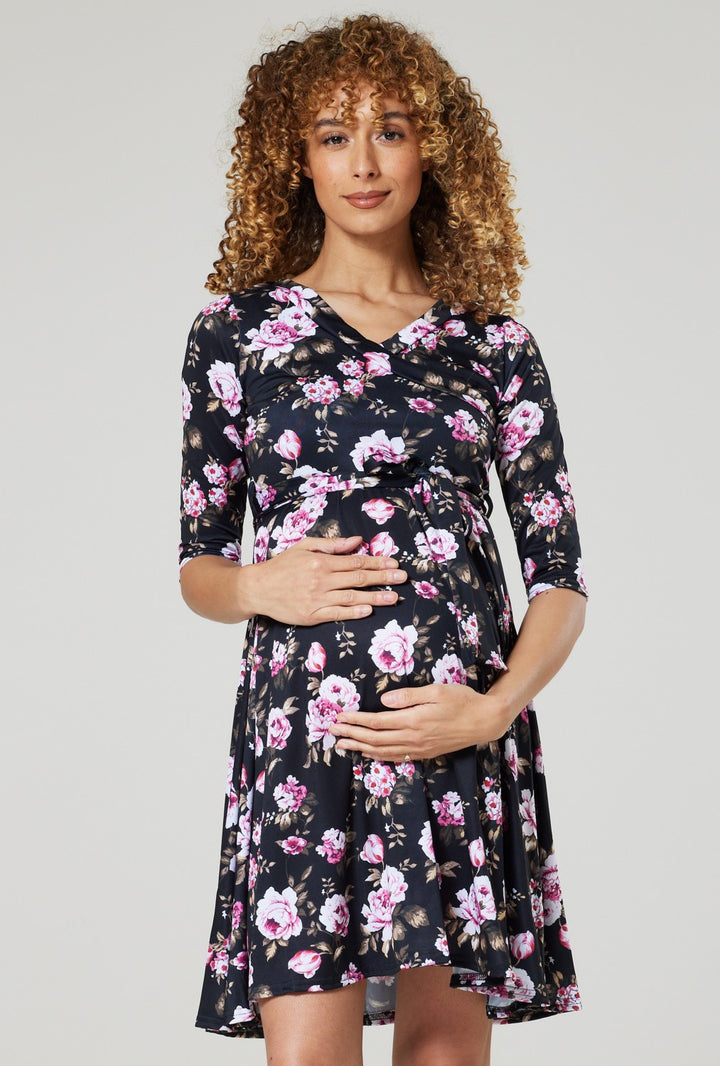 Maternity Nursing Midi Dress