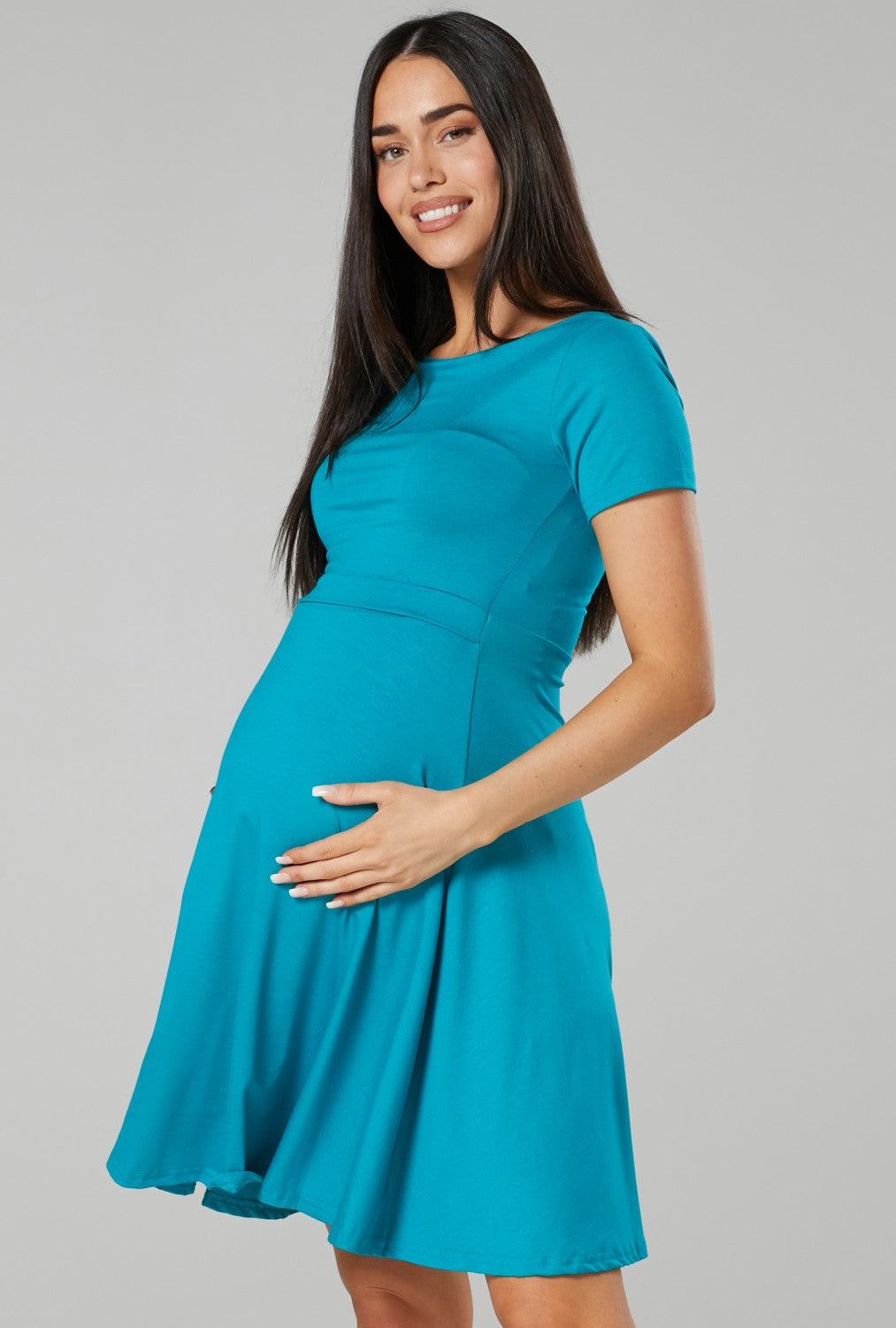 Maternity Summer Nursing Mini Dress