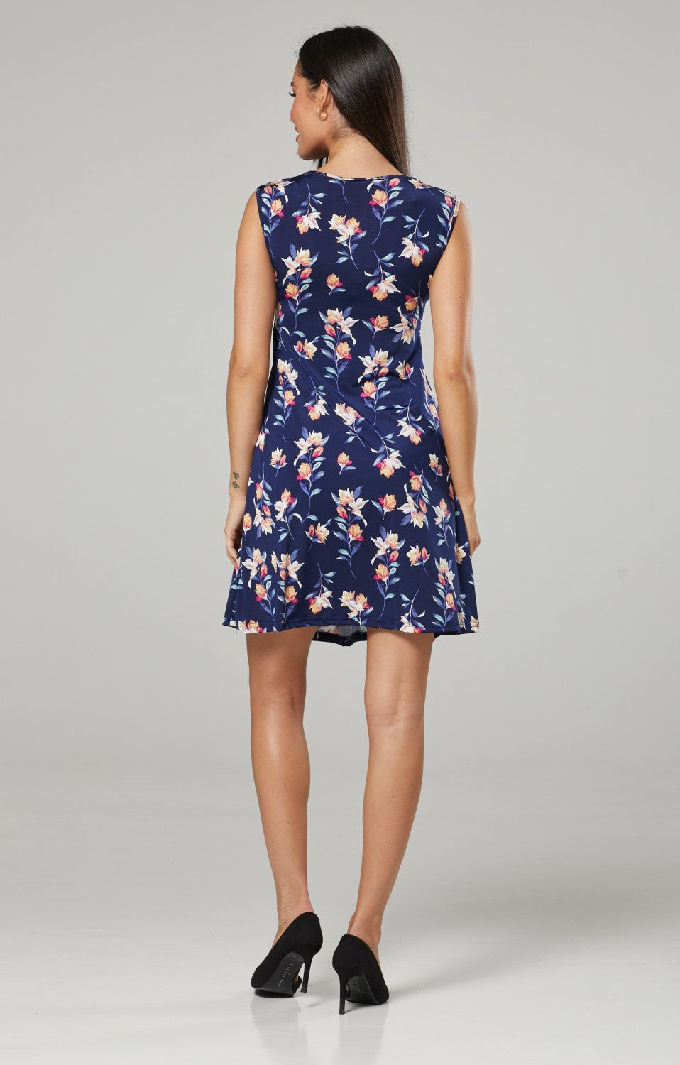 Maternity & Nursing Flower Print Wrap Dress