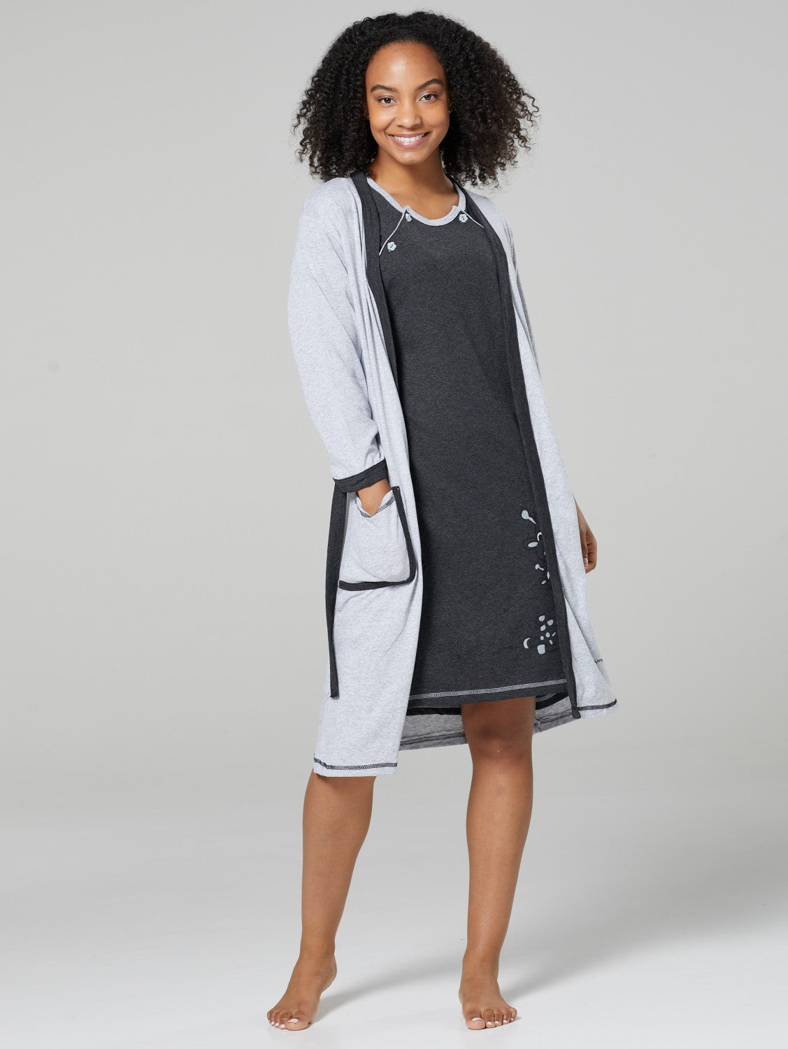 Maternity nightdress hotsell and robe set