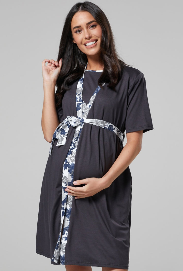 Maternity Half Sleeve Robe