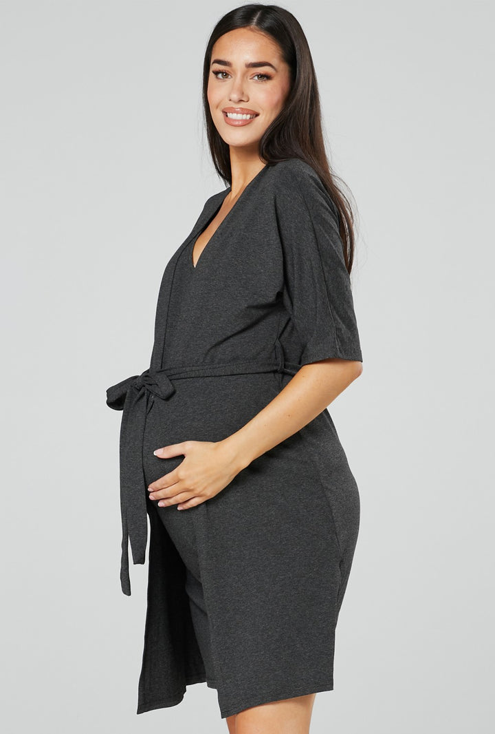 Maternity Nursing ¾  Sleeves Nightgown Nightdress