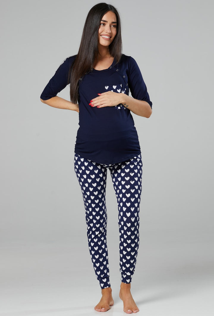 Maternity Nursing 2-piece Printed Pyjamas Casual