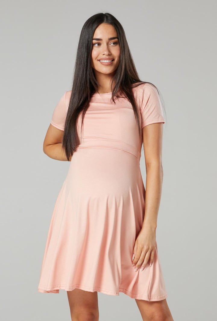 Maternity Summer Nursing Mini Dress