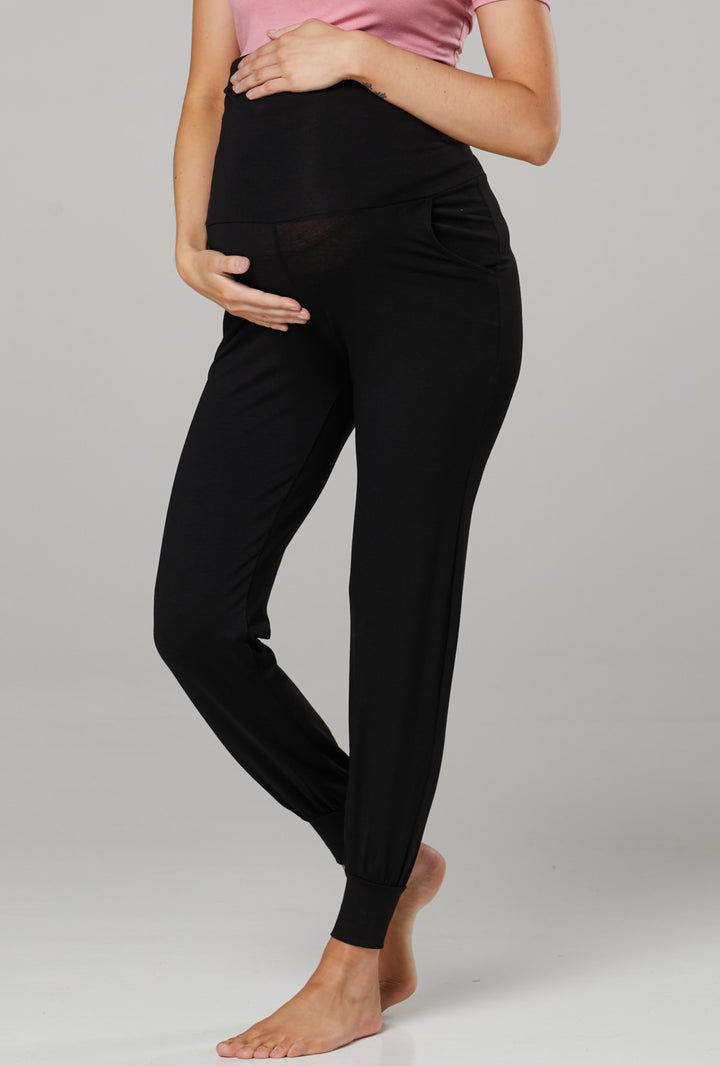 Maternity Loungewear Pants Joggers Overbump Panel