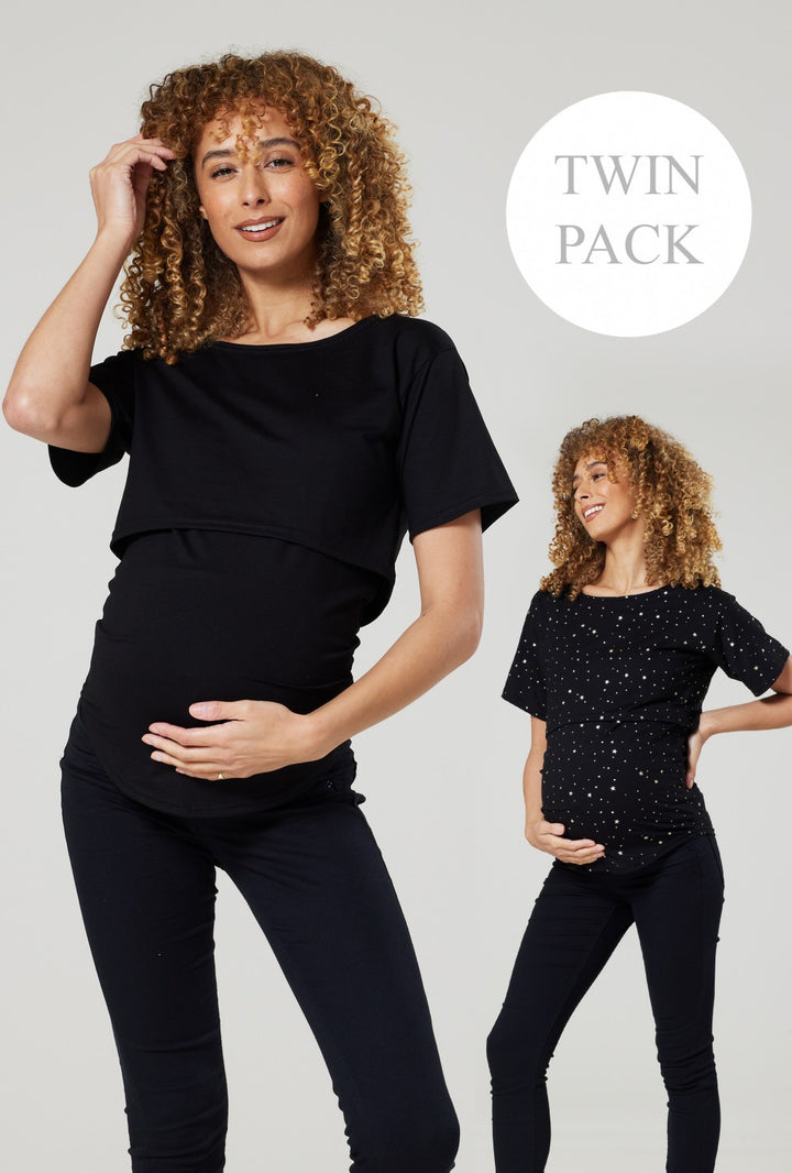 Two Pack - Maternity & Nursing Tee