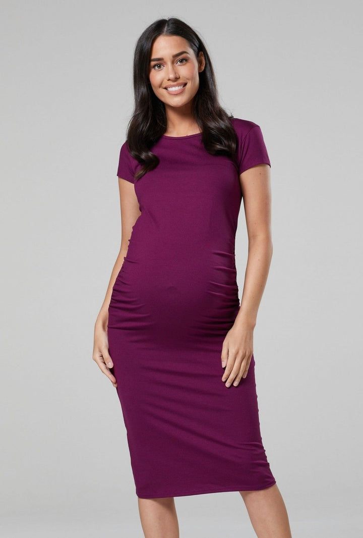 Maternity Bodycon Midi Dress